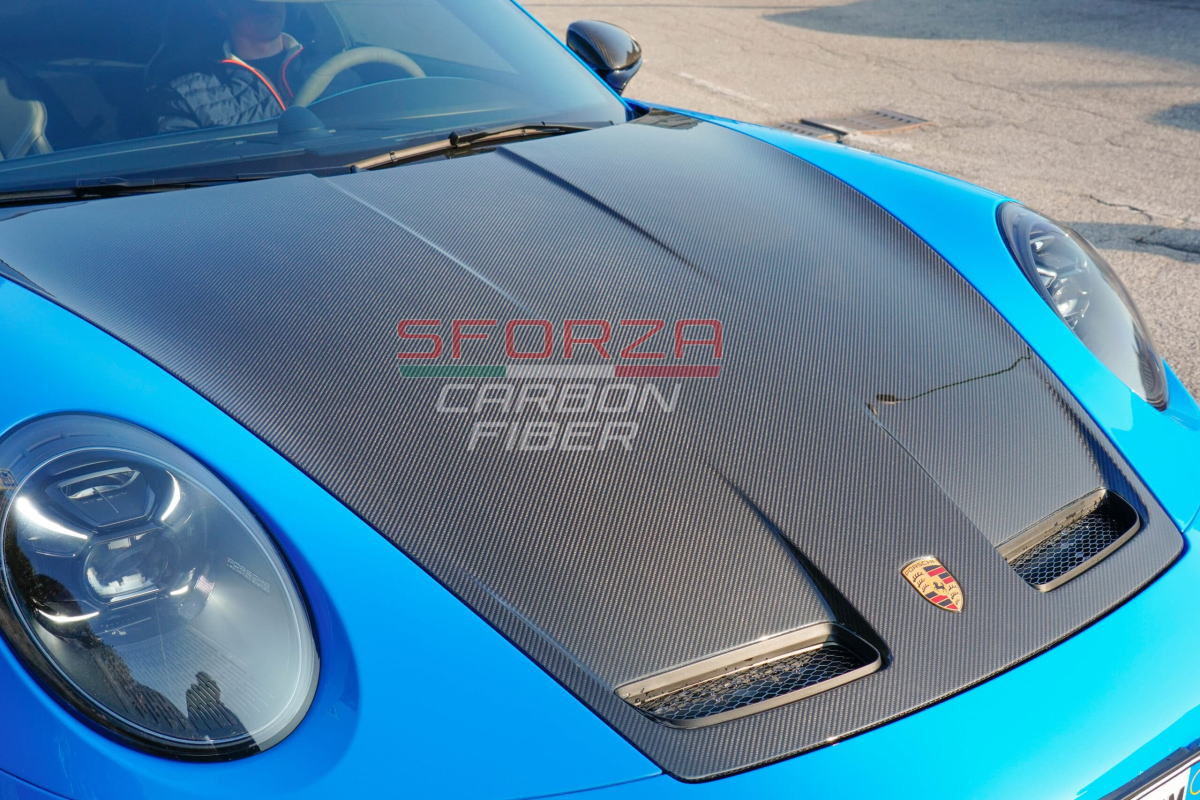 Sforza Porsche 911 992 GT3 カーボン フロント ボンネット フード